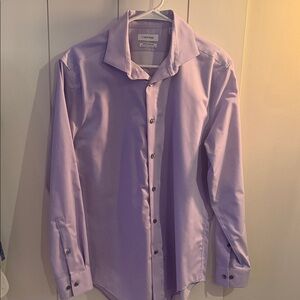 Calvin Klein Men's Light Lavender Dress Shirt